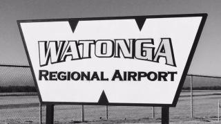 Watonga Regional Airport sign