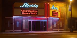 Liberty Theatre with digital sign