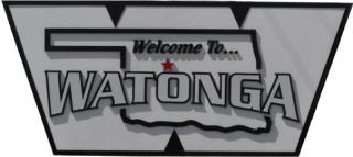 Welcome to Watonga sign