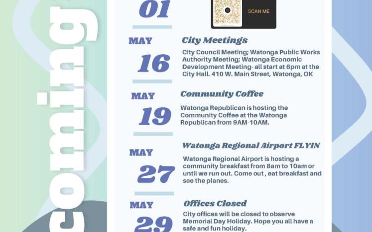 May events schedule